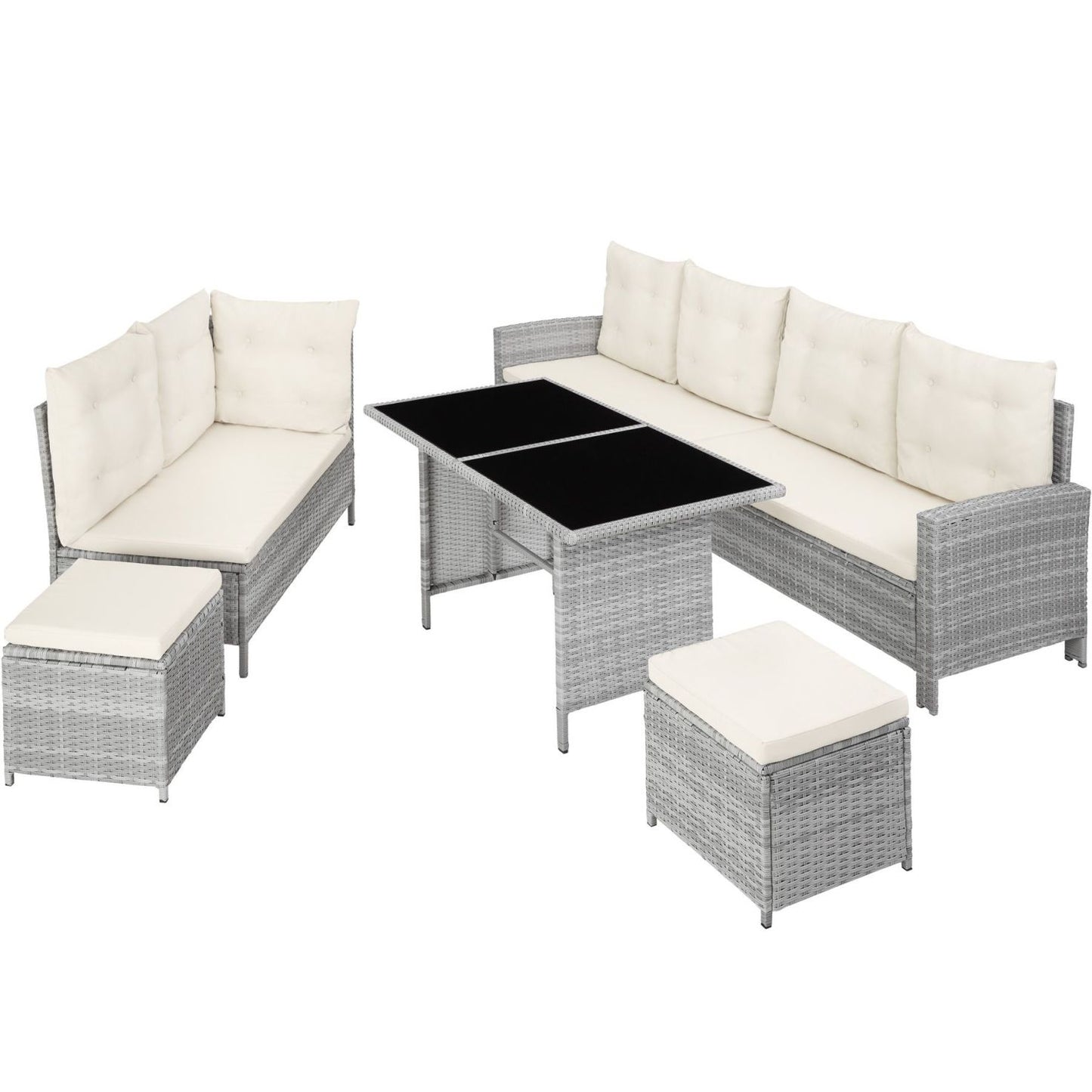 Rattan Garden Corner Sofa Set