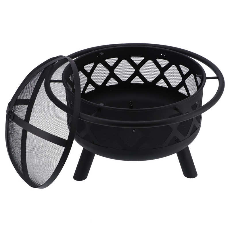 Wrought Iron Wood Burning Fire Pit