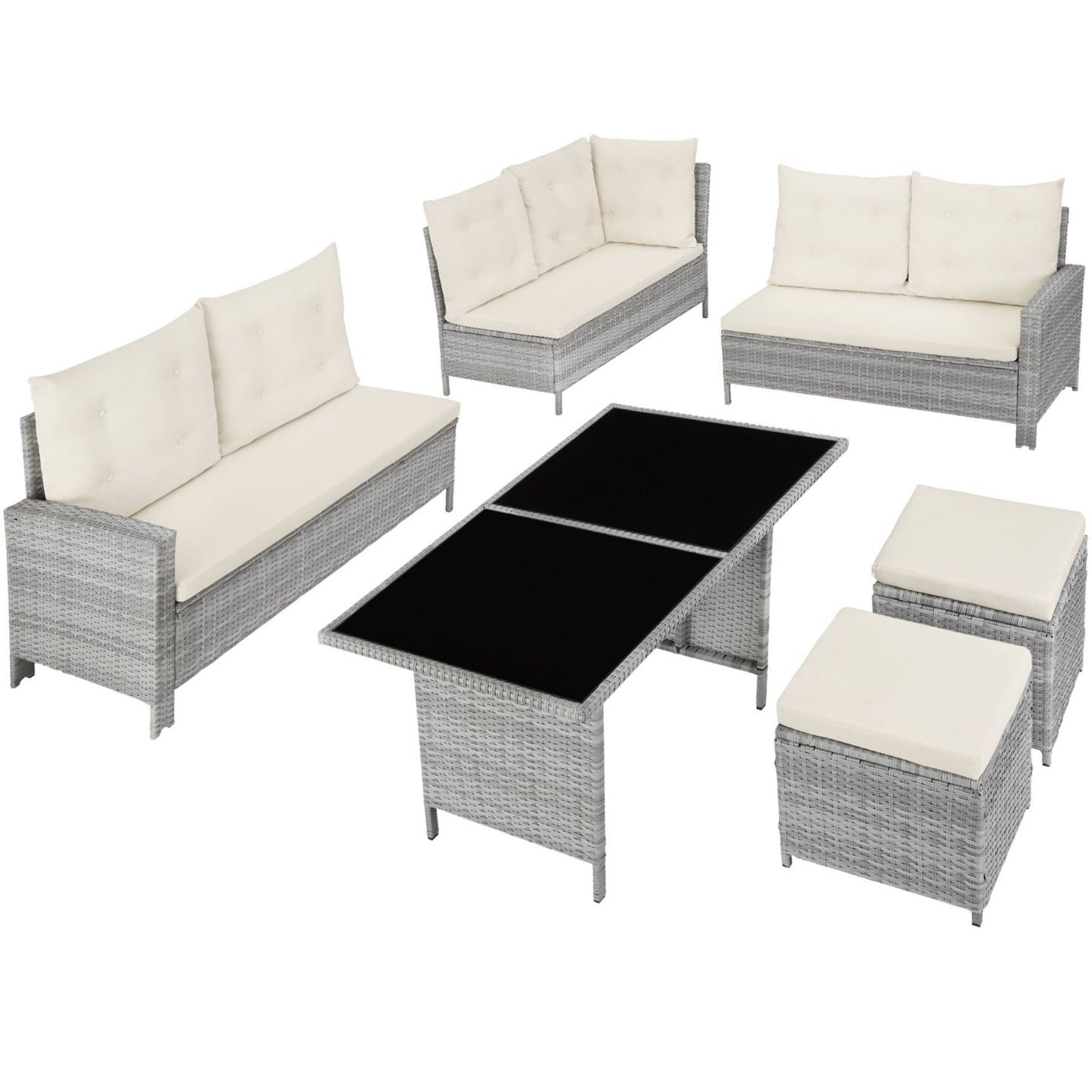 Rattan Garden Corner Sofa Set