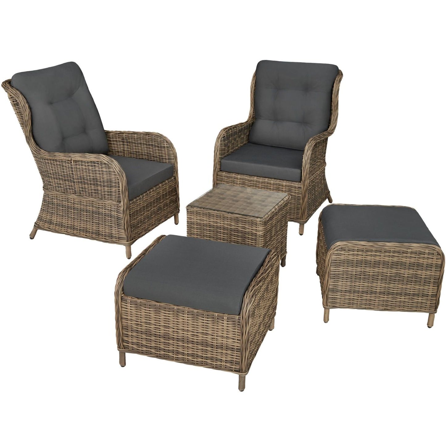 Woven Resin Garden Furniture Set