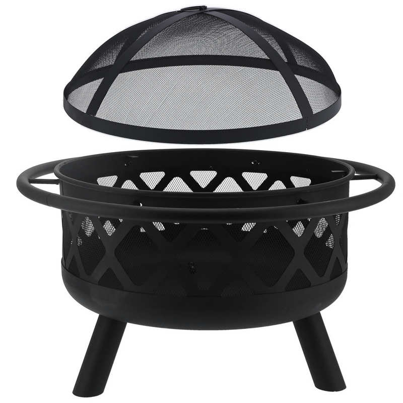 Wrought Iron Wood Burning Fire Pit