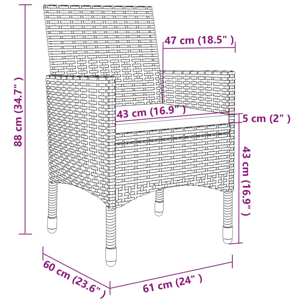 Rattan Garden Dining Set