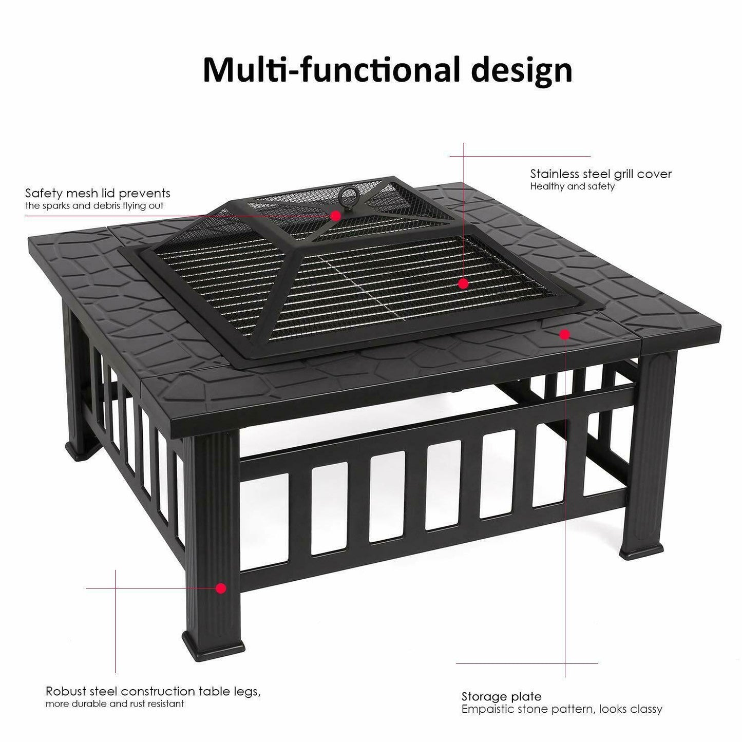 Multi-Purpose Steel Fire Pit