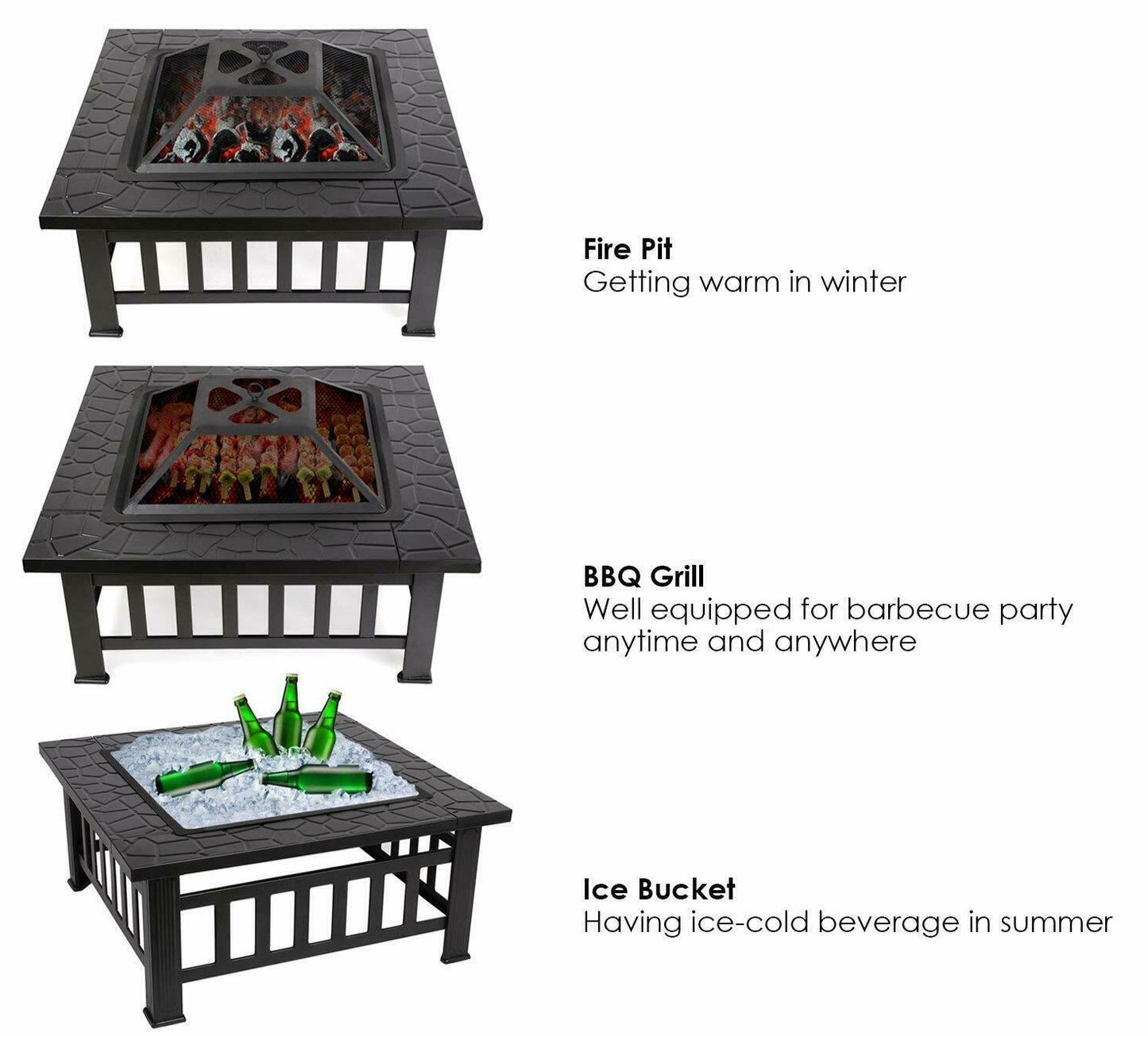 Multi-Purpose Steel Fire Pit