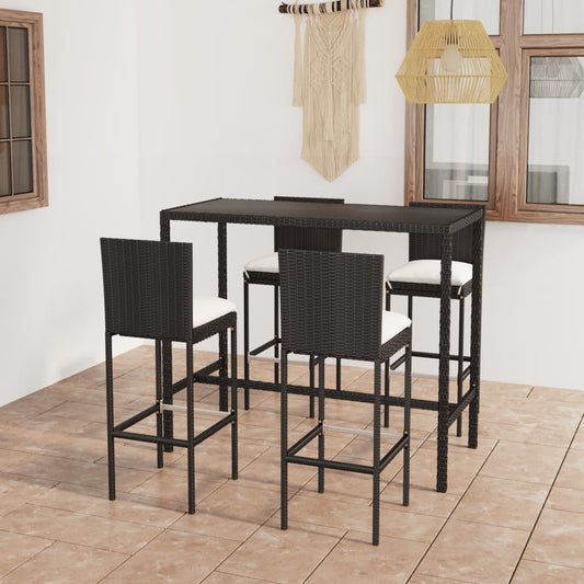 Rattan Garden Bar Set