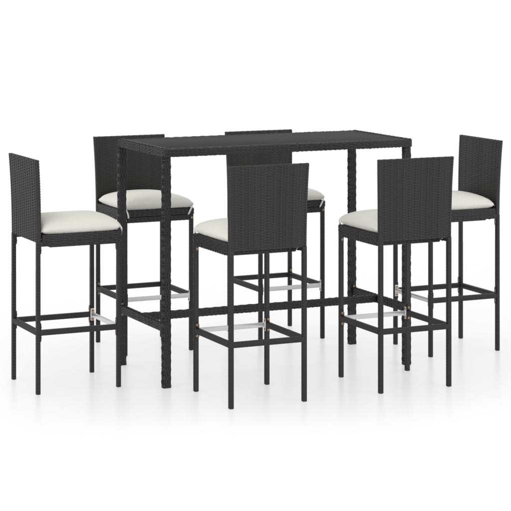 Rattan Garden Bar Set