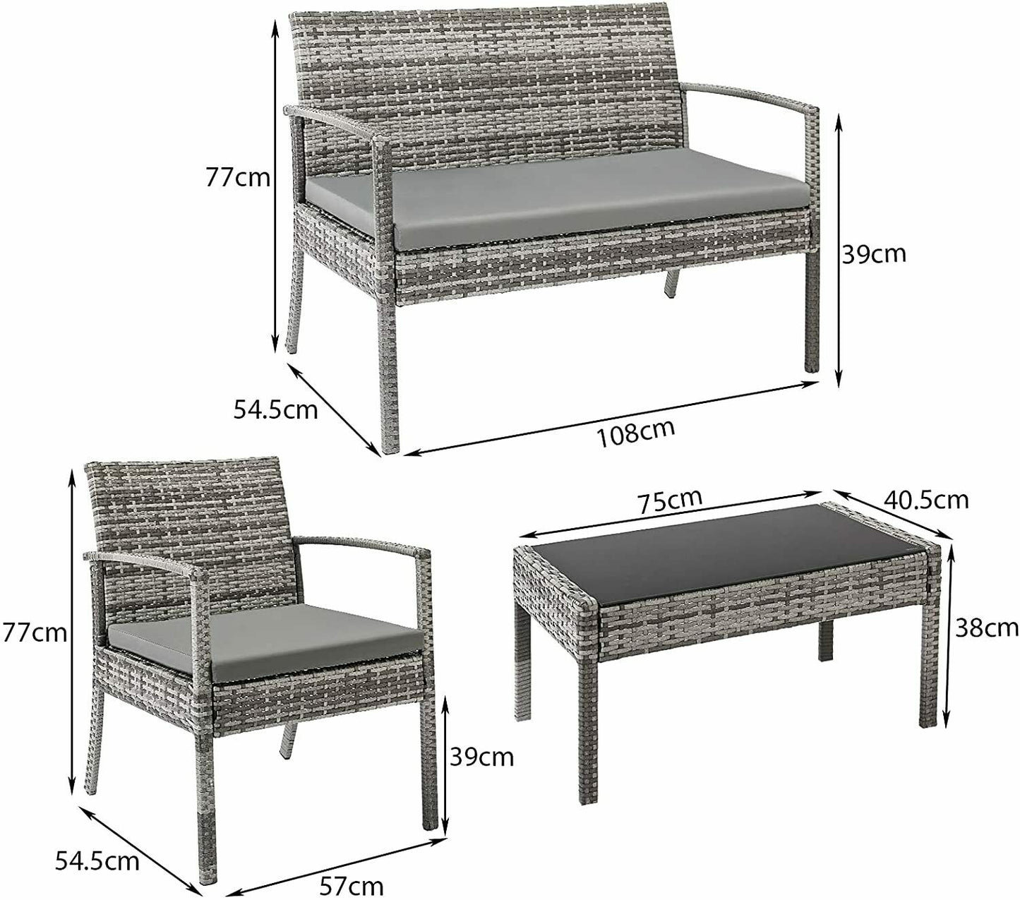 Rattan Garden Furniture Set