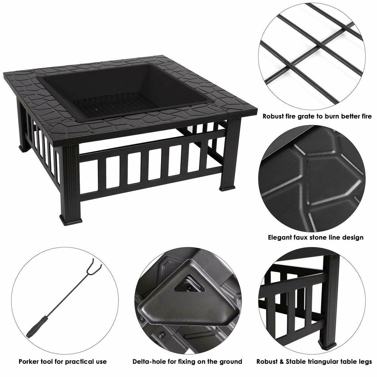 Multi-Purpose Steel Fire Pit