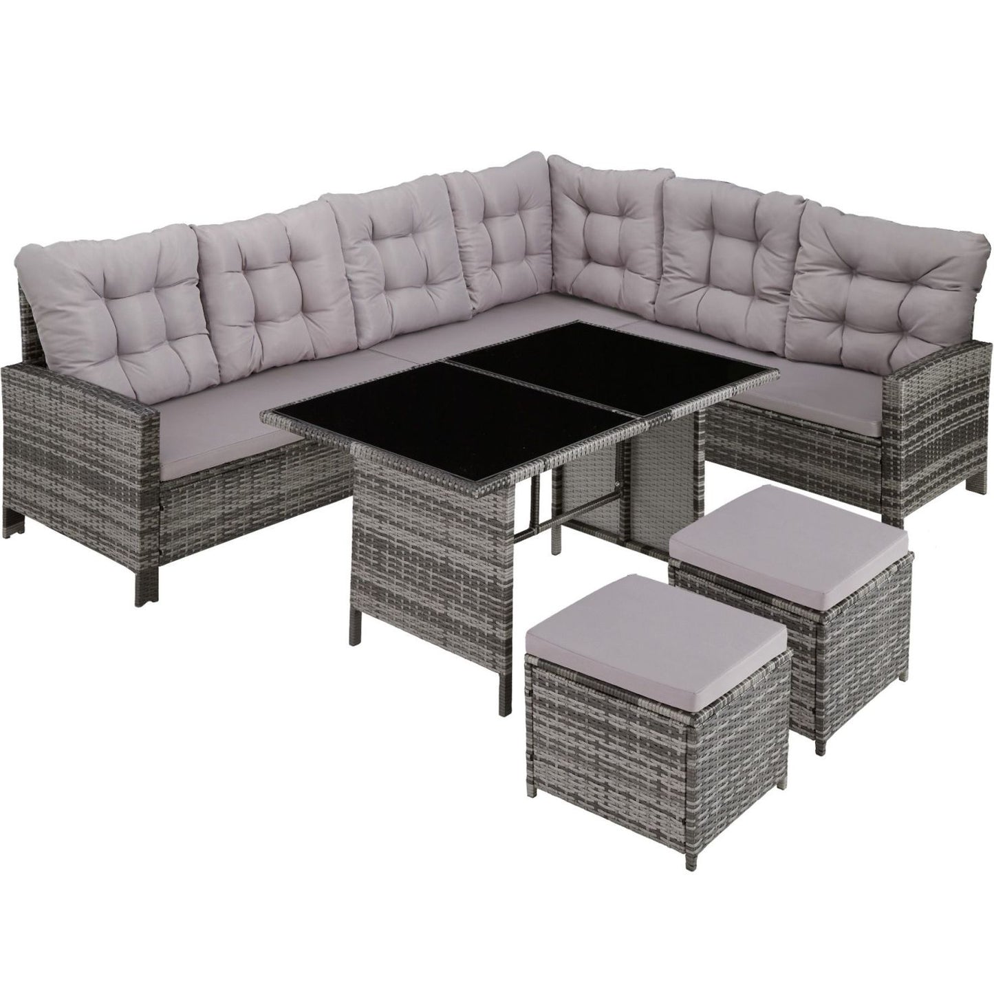 Rattan Garden Corner Sofa Set