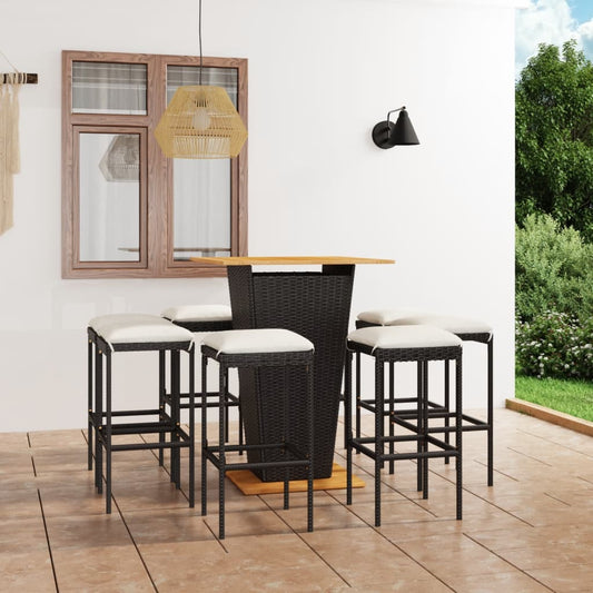 Rattan Outdoor Bar Set