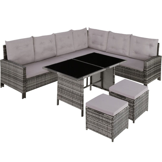 Rattan Garden Corner Sofa Set