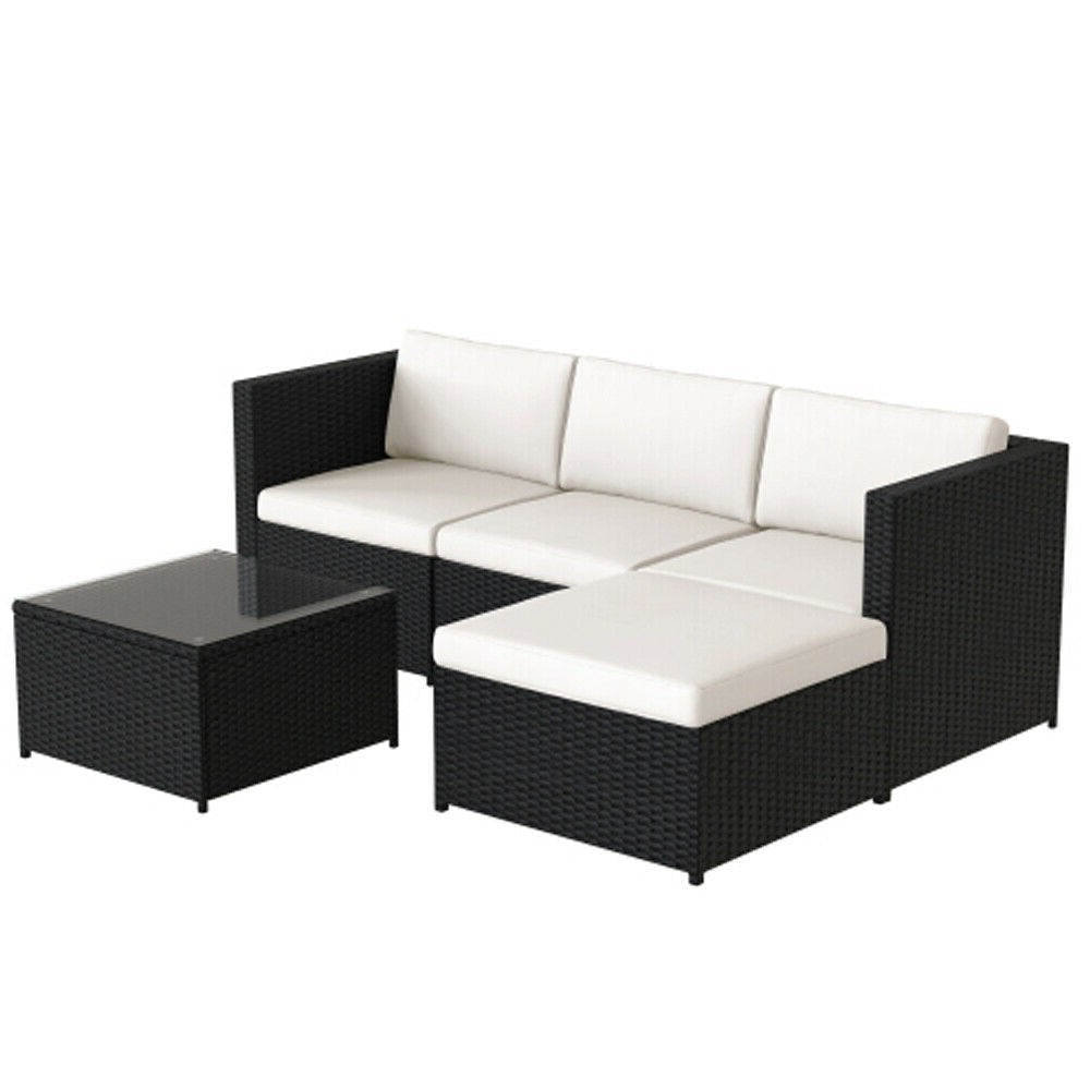 Rattan Garden Corner Sofa Set