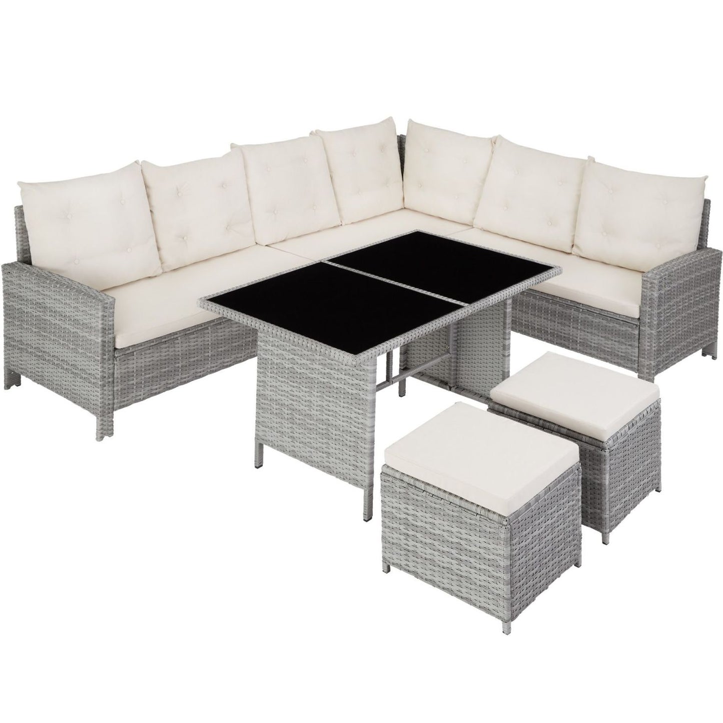 Rattan Garden Corner Sofa Set