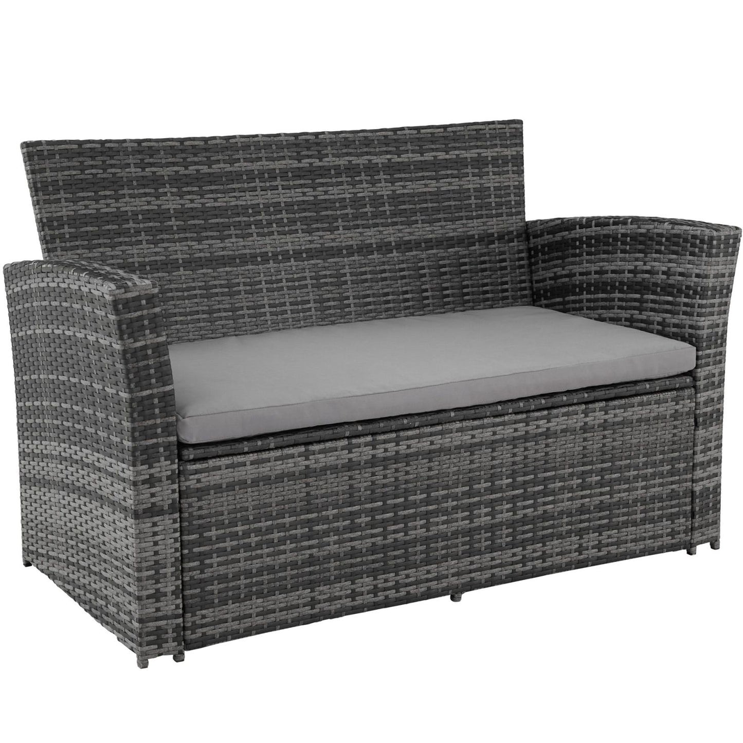 Rattan Sofa Set with Large Storage Compartment