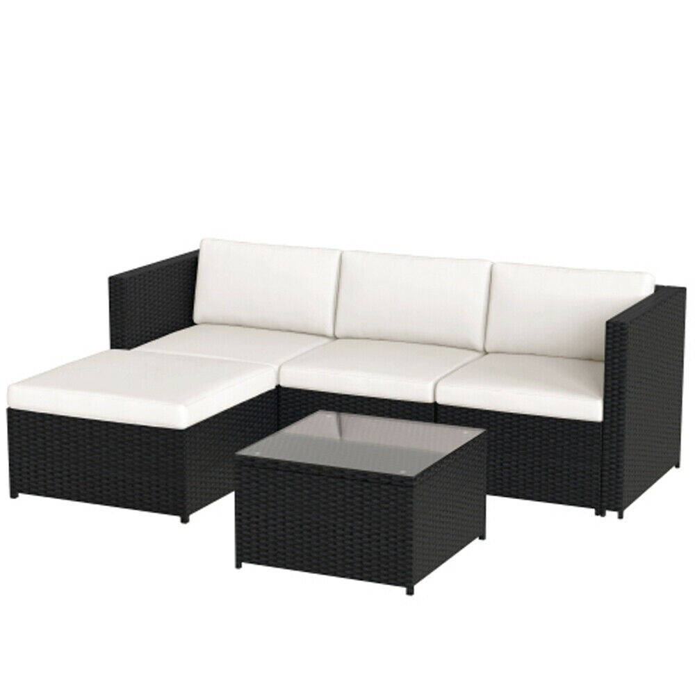 Rattan Garden Corner Sofa Set