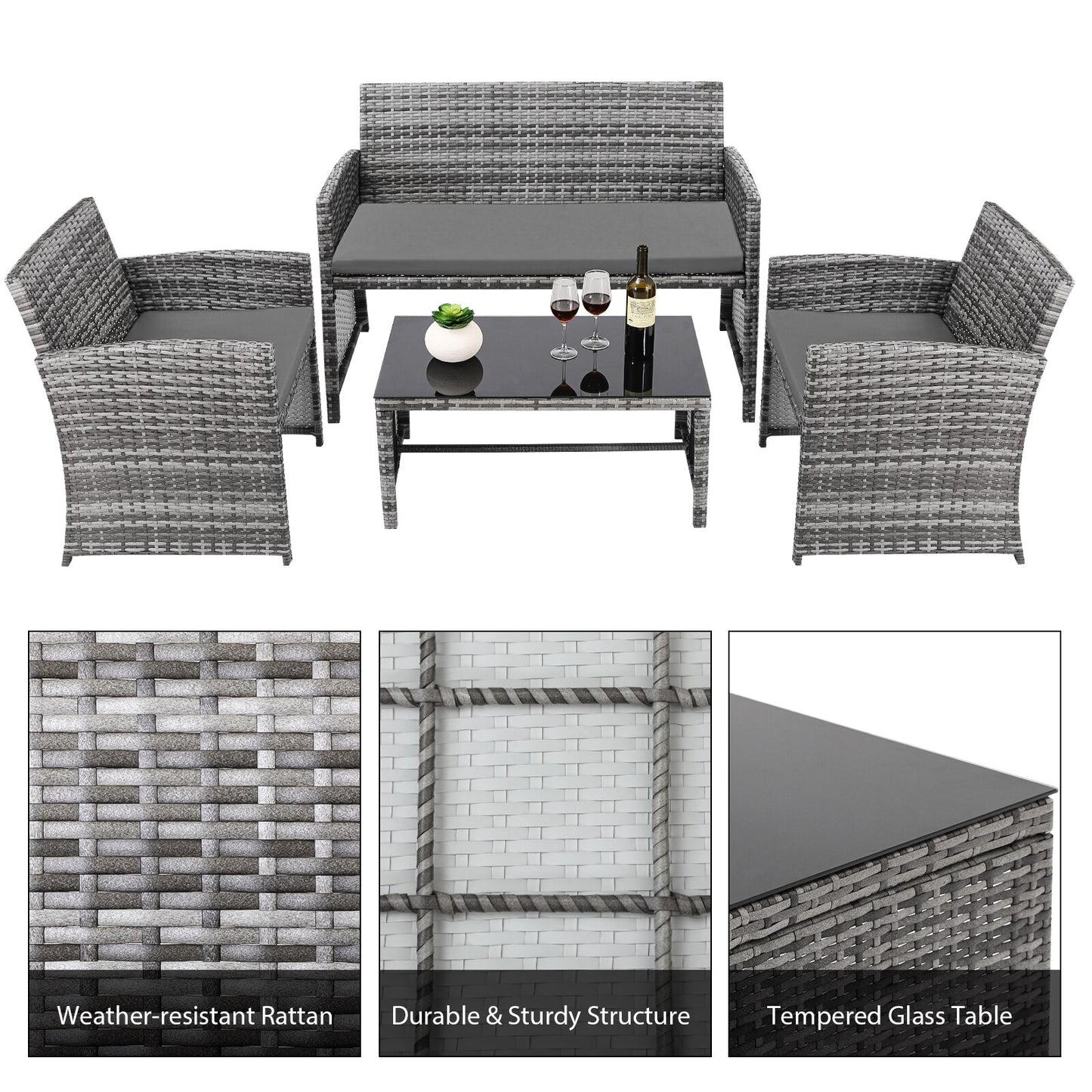 Rattan Garden Furniture Set