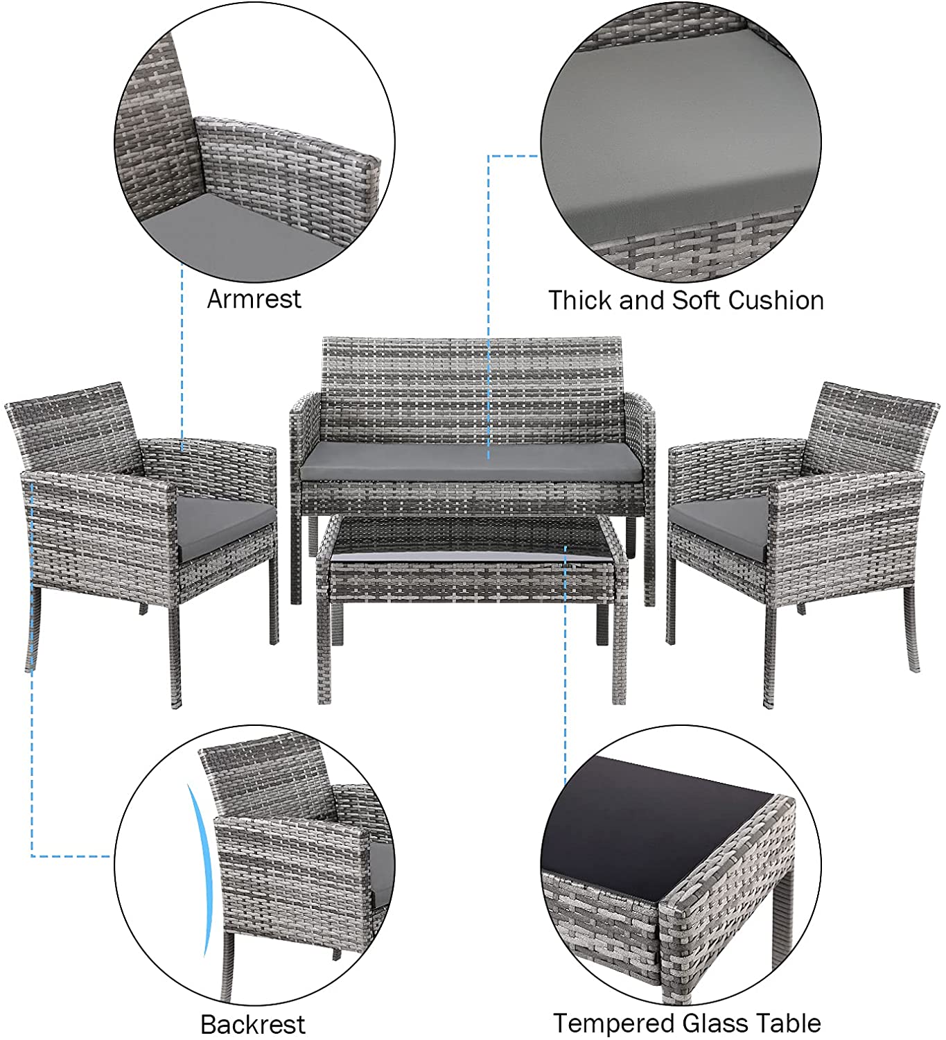 Rattan Garden Furniture Set