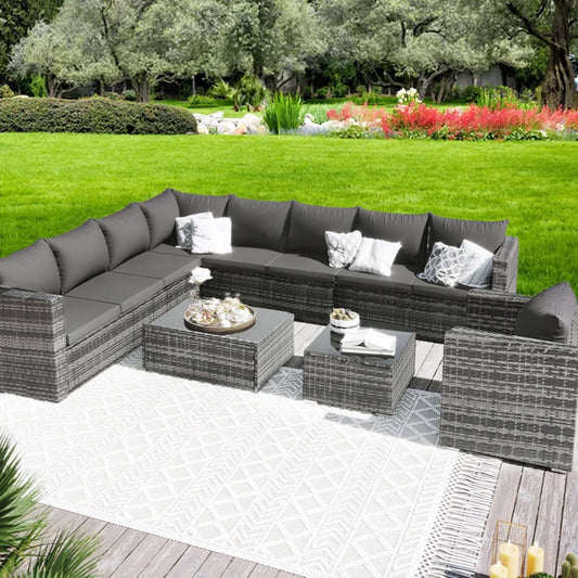 Garden Rattan Sofa Set